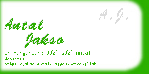 antal jakso business card